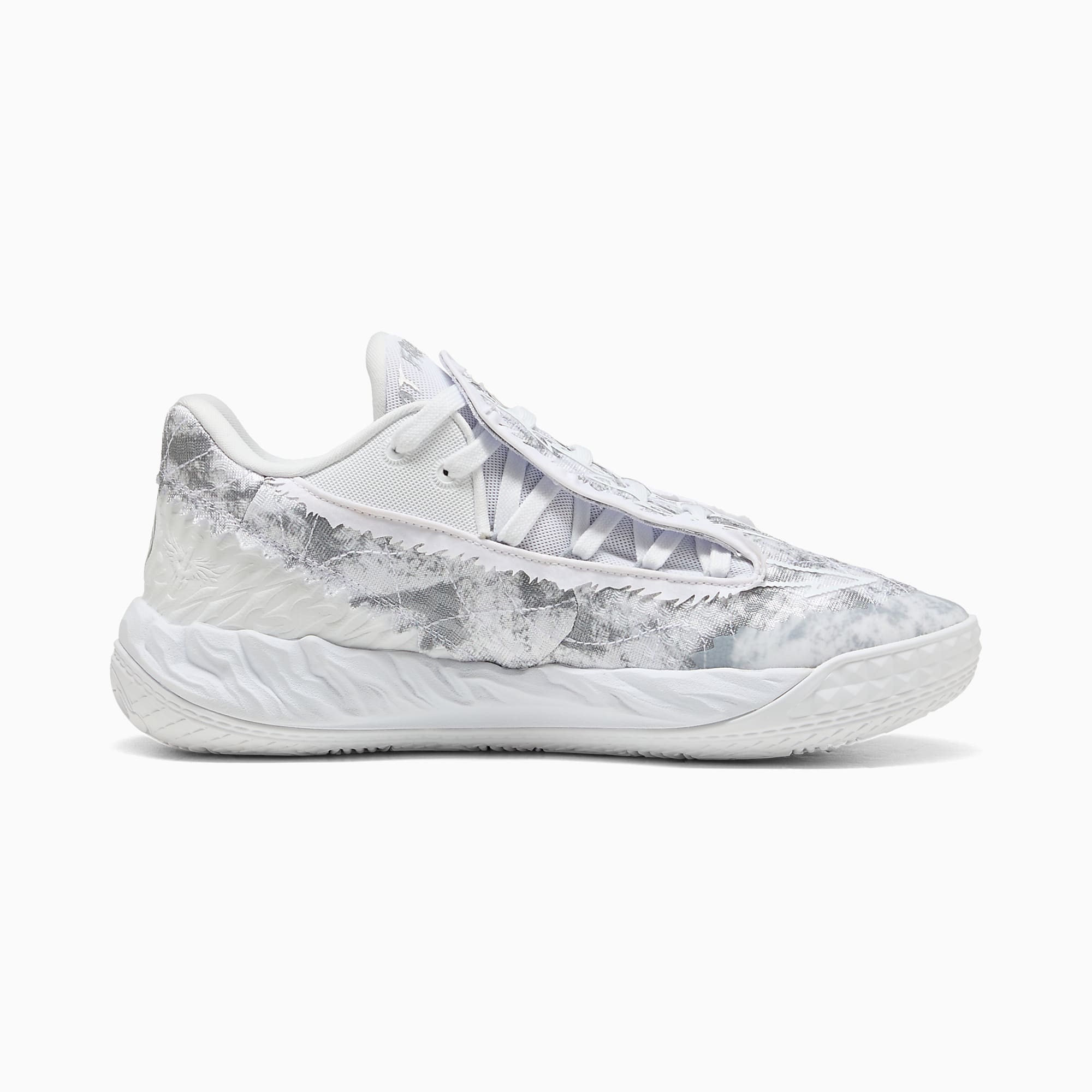 MB.05 Lo Team UNISEX Basketbol Ayakkabısı - PUMA White-Gray Echo - 313266_02 - Görsel 7