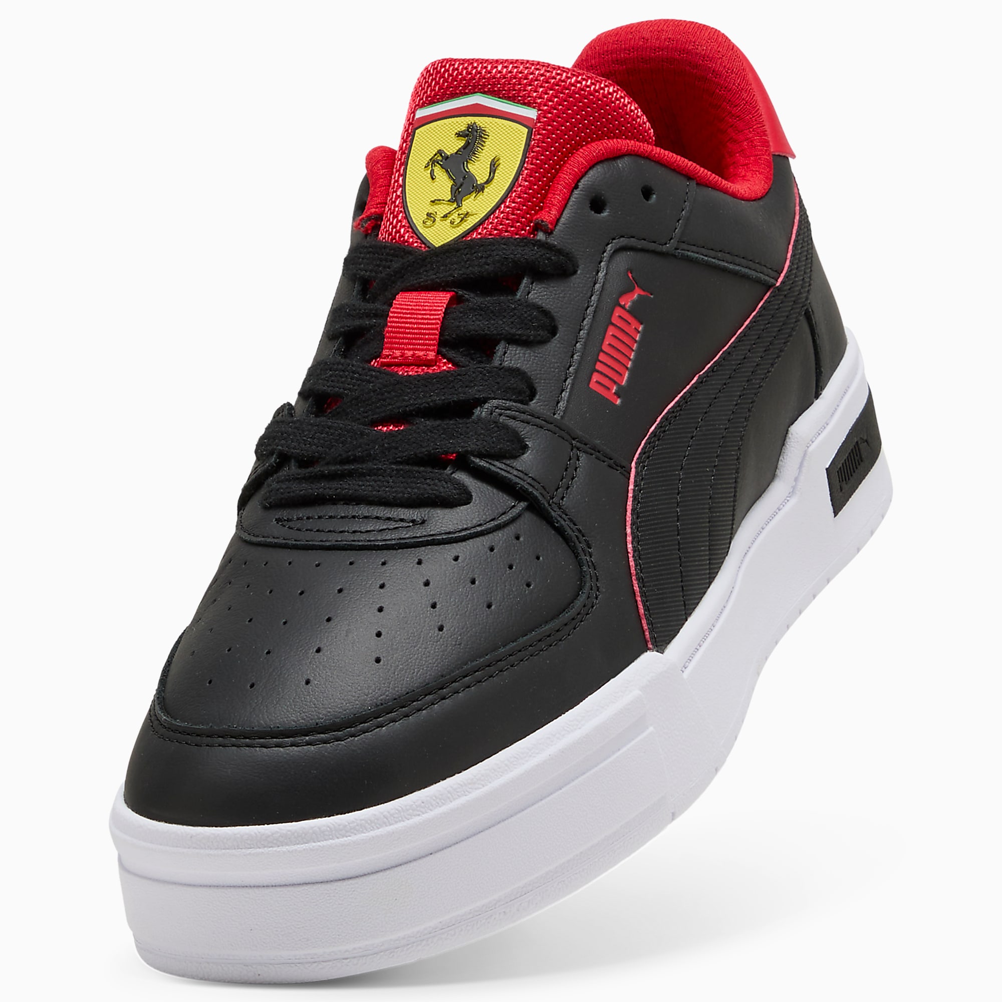 SCUDERIA FERRARI CA Pro UNISEX Ayakkabı - Puma Black-Puma White-Rosso Corsa - 308377_03 - Görsel 6
