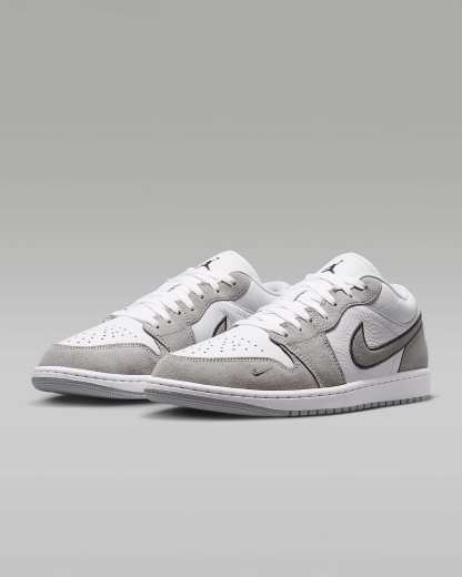 Air Jordan 1 Low SE Erkek Ayakkabısı - Beyaz/Iron Grey/Wolf Grey