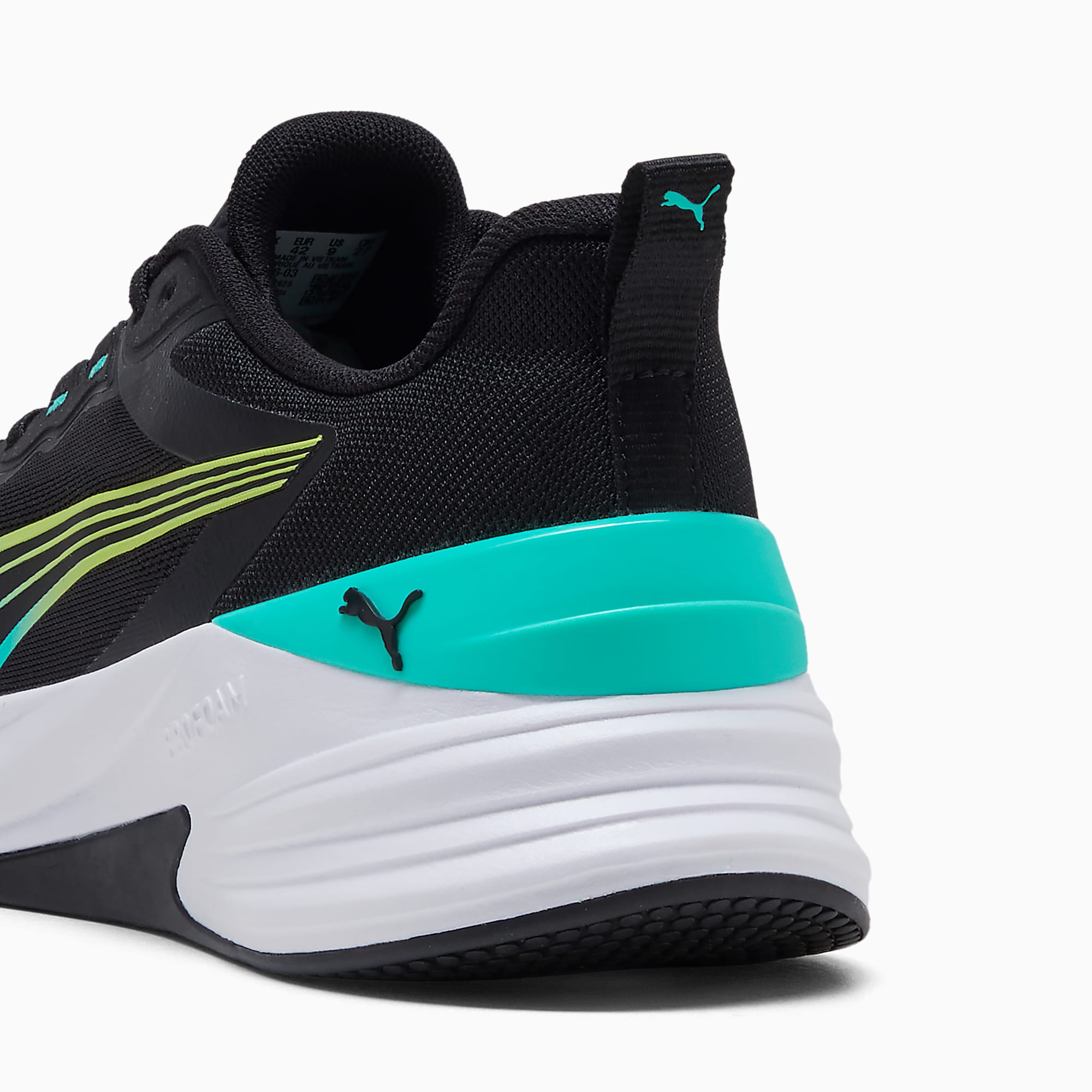 ACTION Pro UNISEX Antrenman Ayakkabısı - PUMA Black-PUMA White-Intense Mint-Sunny Lime - 313486_03 - Görsel 3