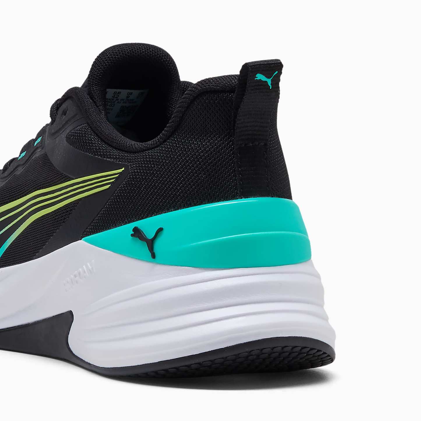 ACTION Pro UNISEX Antrenman Ayakkabısı - PUMA Black-PUMA White-Intense Mint-Sunny Lime - 313486_03 - Görsel 3