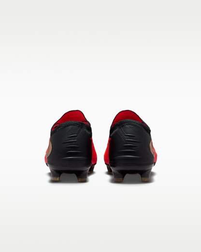 Nike Phantom 6 Low Elite Kuru Çim Zemin Kramponu - Bright Crimson/Bright Crimson/Siyah