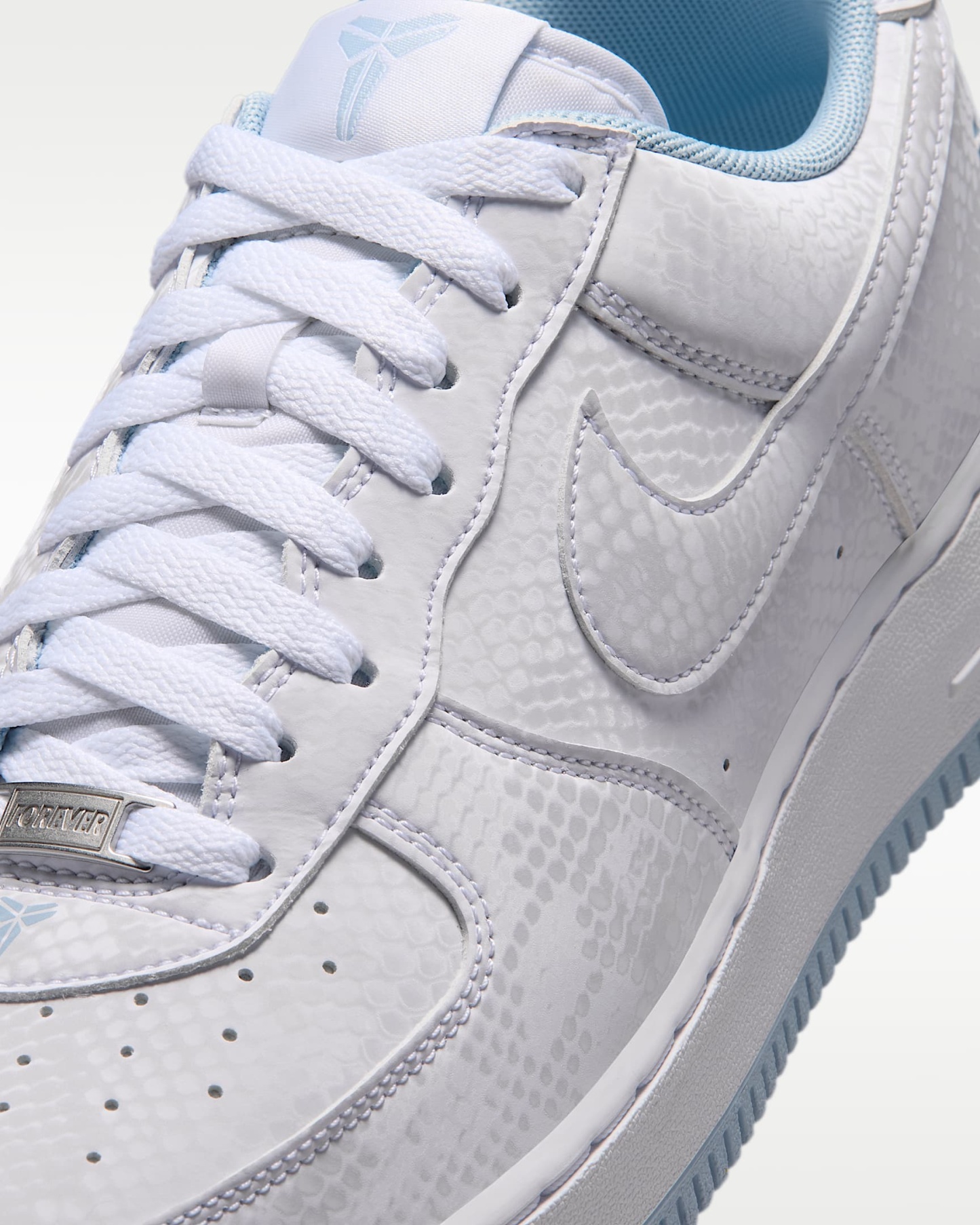 Kobe Air Force 1 Low Erkek Ayakkabısı - Beyaz/Armory Blue