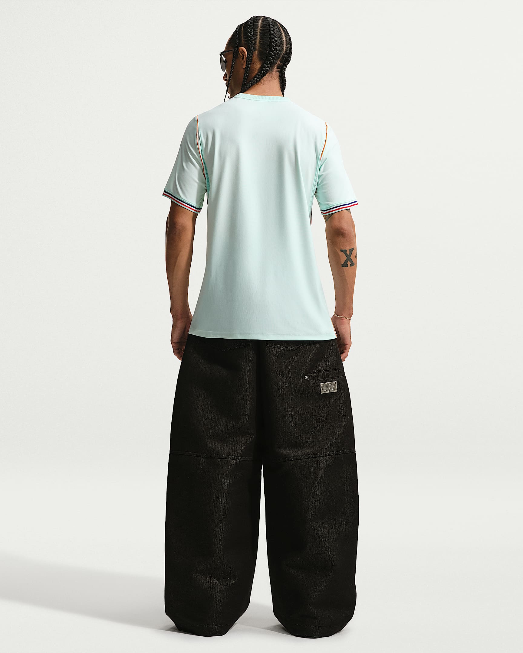 Fransa Milli Takımı 2026 Stadyum Deplasman Nike Dri-FIT Erkek Futbol Forması - Igloo/Monarch/Monarch