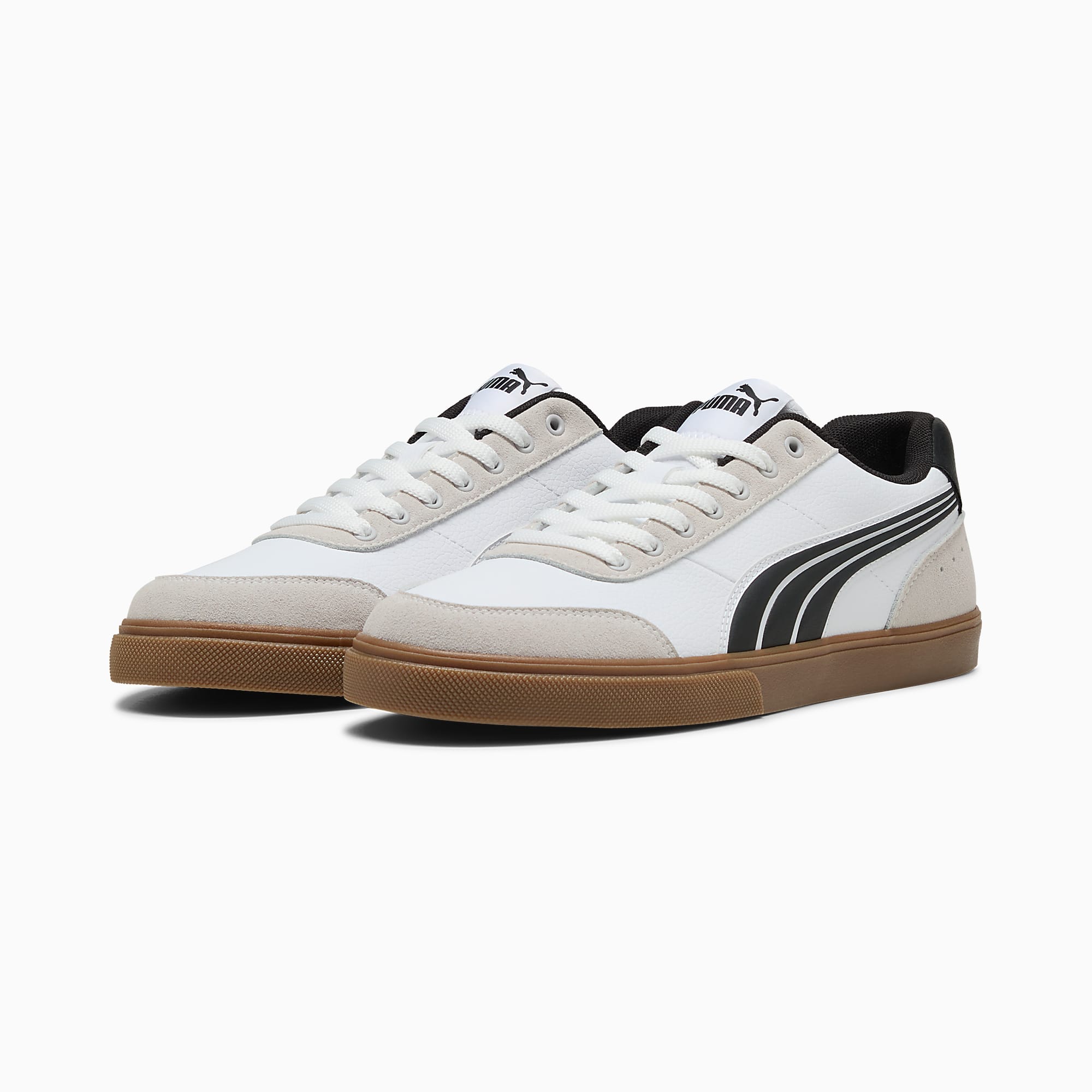 Court Ever UNISEX Ayakkabı - Puma White-Puma Black - 407186_02 - Görsel 2
