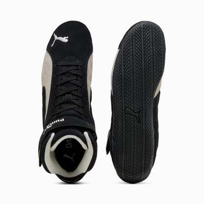Speedcat MID UNISEX Ayakkabı - PUMA Black-Warm White - 400384_01 - Görsel 4