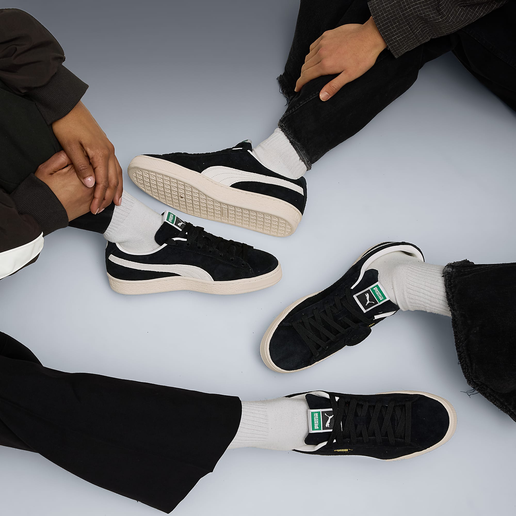 Suede Charles F. Stead I UNISEX Ayakkabı - Puma Black-Puma White - 403700_01 - Görsel 2