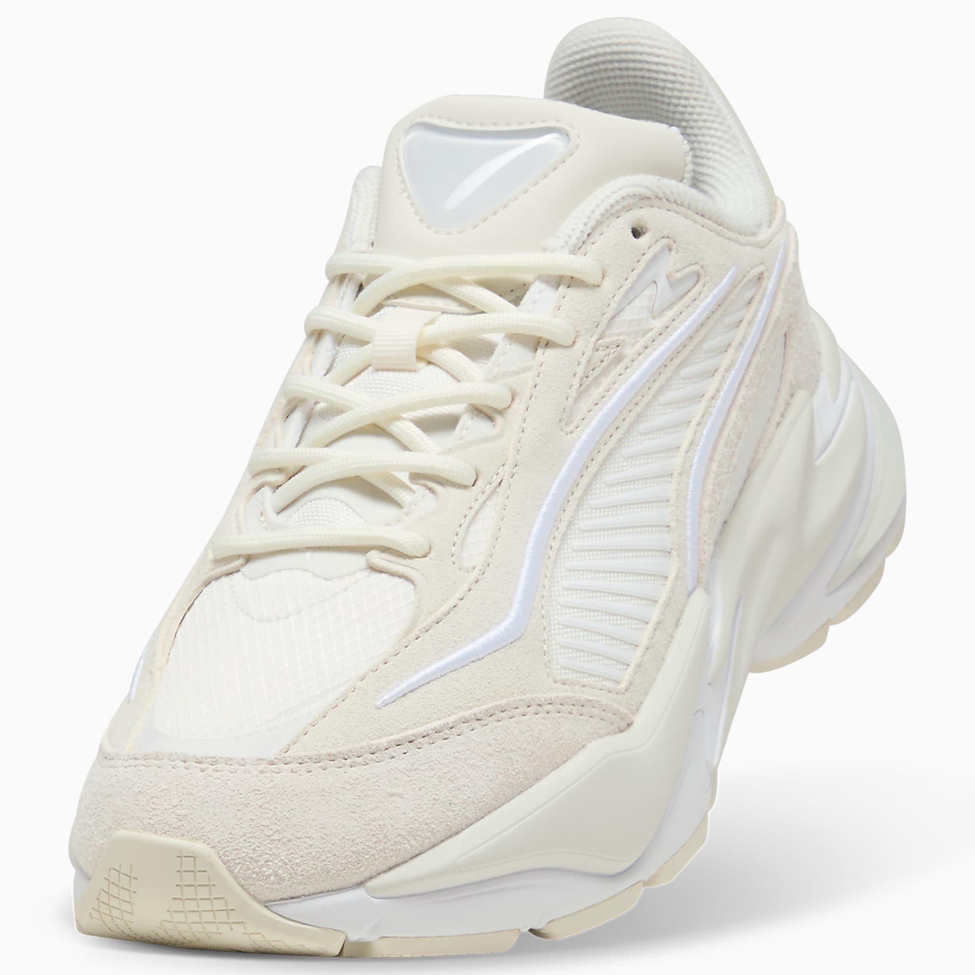 RS Surge HAIRY Suede UNISEX Ayakkabı - Warm White-Vapor Gray - 404327_09 - Görsel 6
