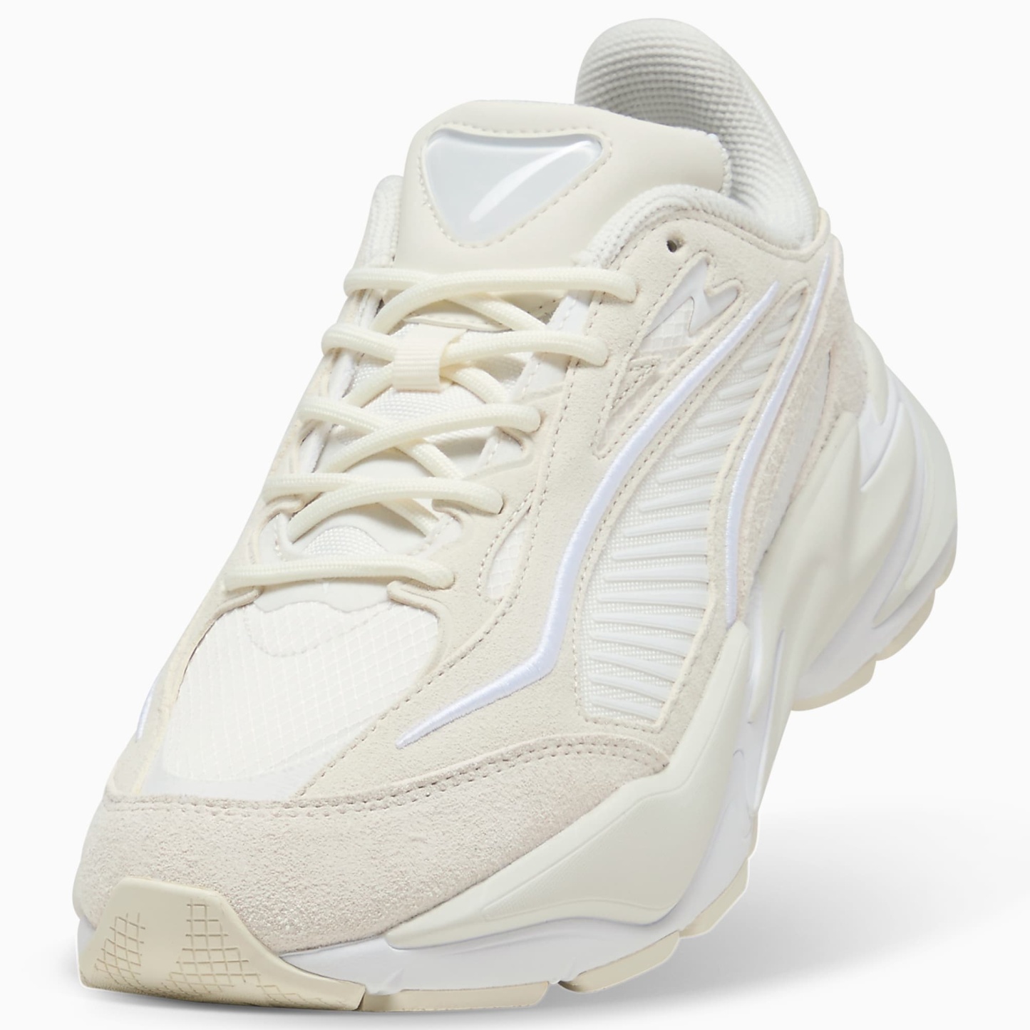 RS Surge HAIRY Suede UNISEX Ayakkabı - Warm White-Vapor Gray - 404327_09 - Görsel 6