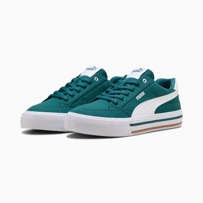 Court CLASSIC VULCANISED FORMSTRIP UNISEX Ayakkabı - Emerald Ice-PUMA White - 396353_36 - Görsel 2