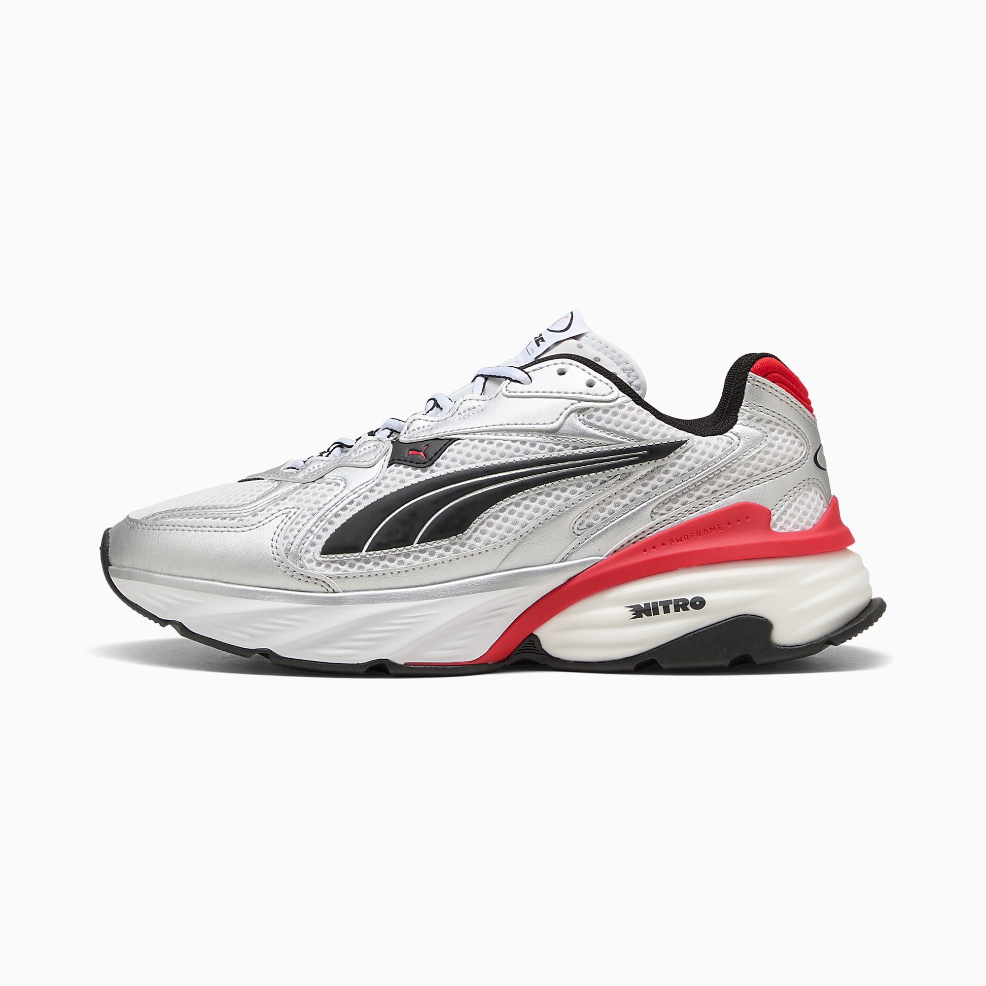 PUMA Fade UNISEX Ayakkabı - PUMA Silver-PUMA White-For All Time Red - 406203_12 - Görsel 1