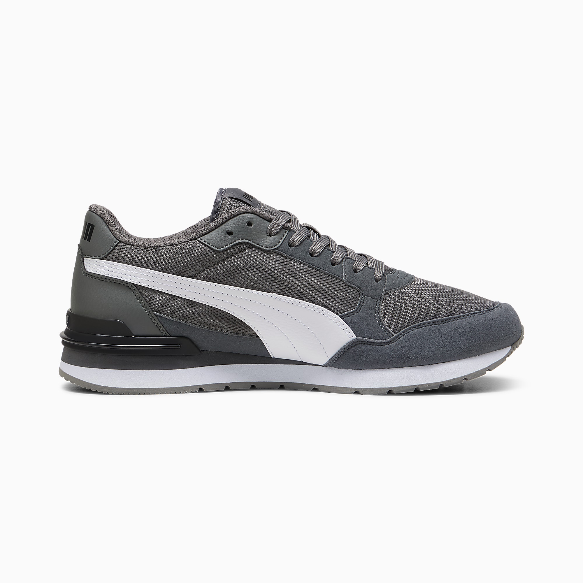 ST Runner v4 Mesh Unisex Spor Ayakkabı - Cool Dark Gray-PUMA White-PUMA Black - 399666_03 - Görsel 7