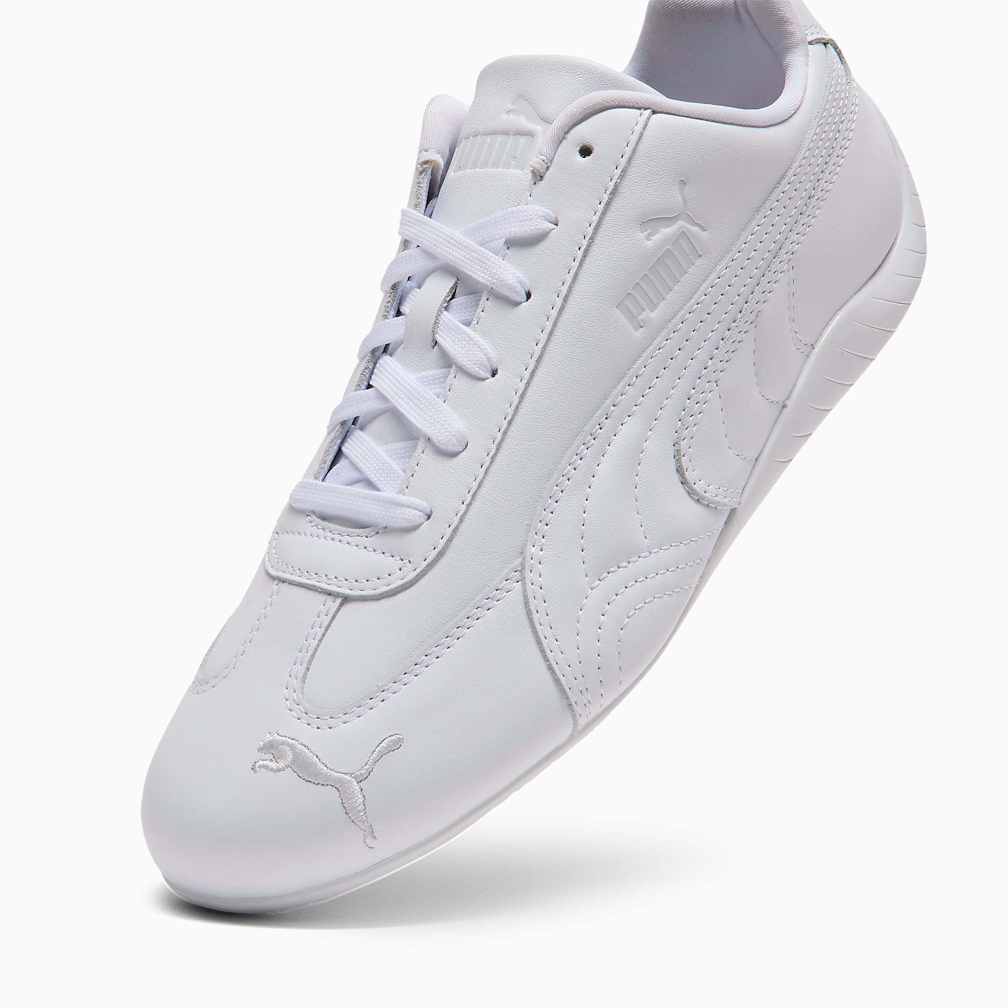 Speedcat UNISEX Deri Ayakkabı - PUMA White-Feather Gray - 405449_02 - Görsel 7