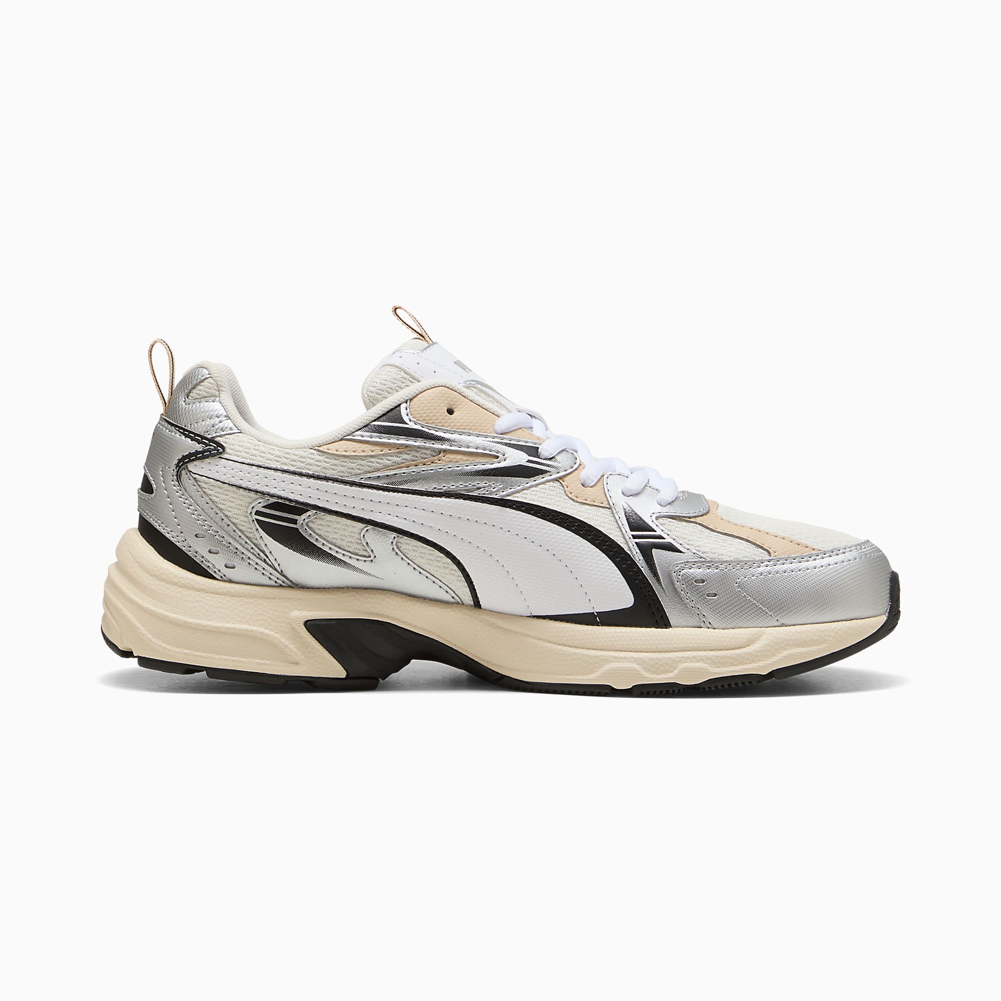 MILENIO Tech UNISEX Ayakkabı - Warm White-PUMA White-PUMA Silver - 402623_03 - Görsel 5