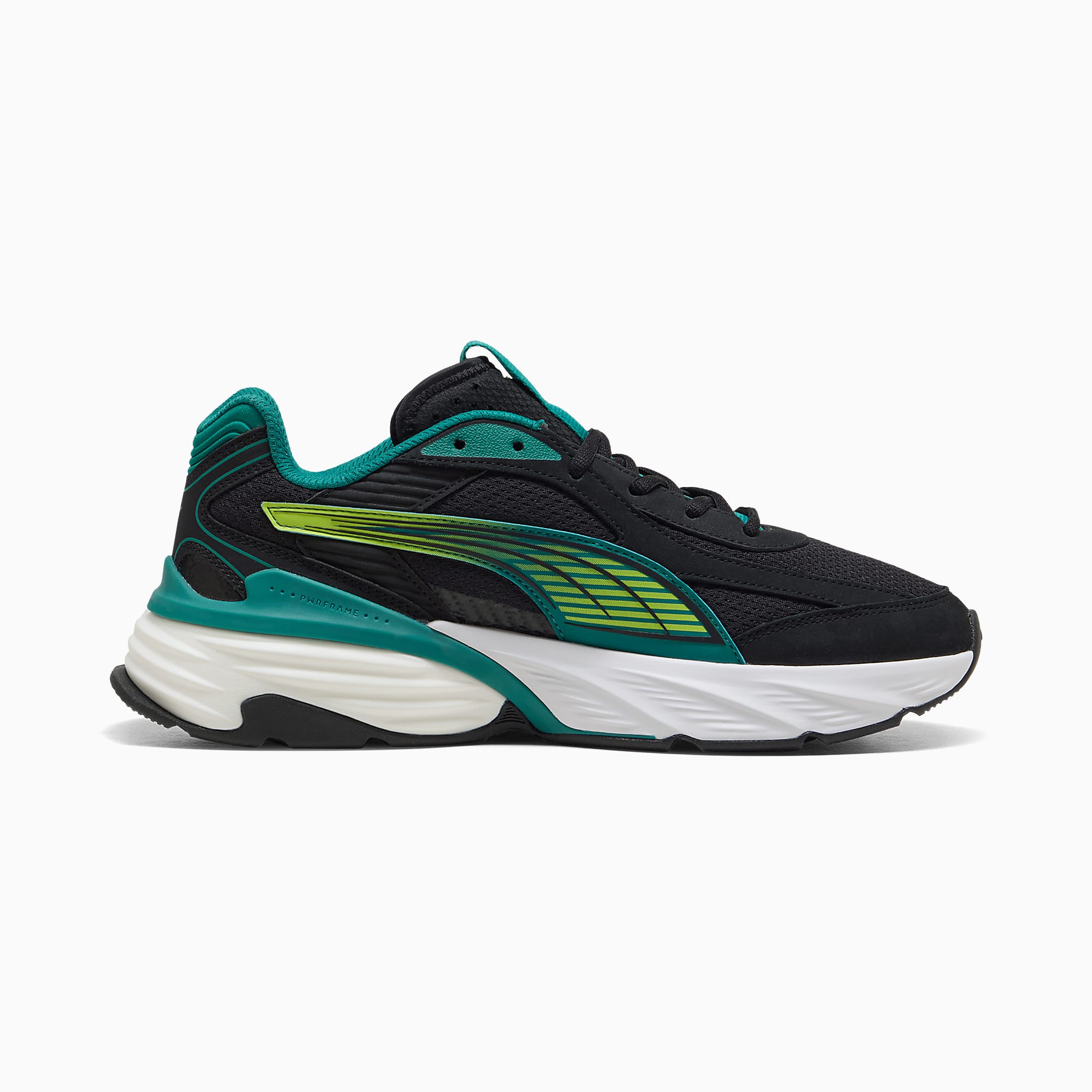 PUMA x ASTON MARTIN ARAMCO F1® TEAM Fade UNISEX Ayakkabı - PUMA Black-Lime Shimmer - 309354_01 - Görsel 5