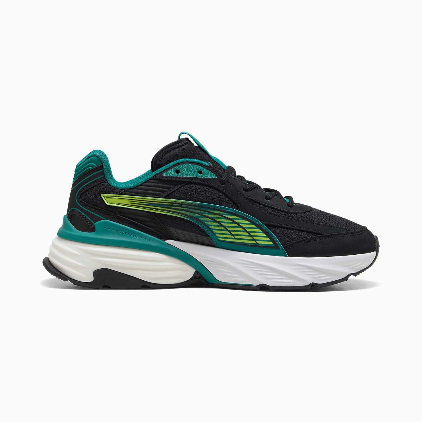 PUMA x ASTON MARTIN ARAMCO F1® TEAM Fade UNISEX Ayakkabı - PUMA Black-Lime Shimmer - 309354_01 - Görsel 5