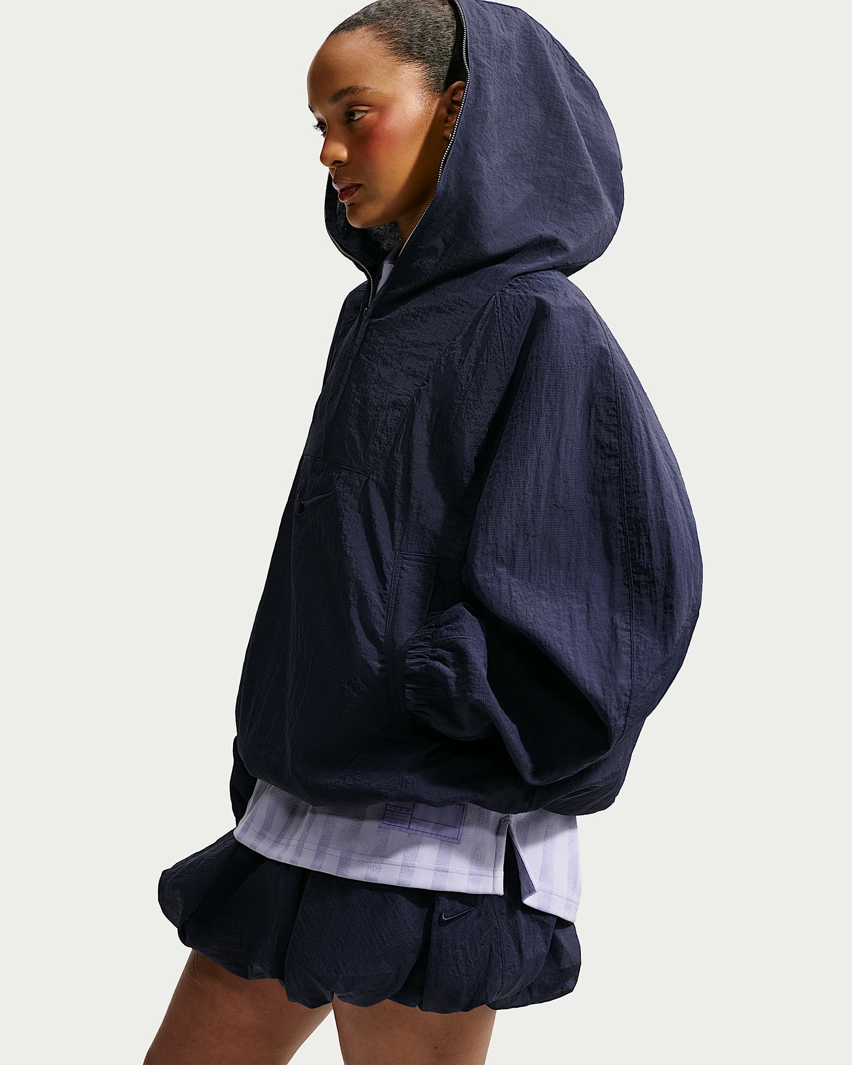 Nike Runway Kadın Hafif Ceket - Blackened Blue