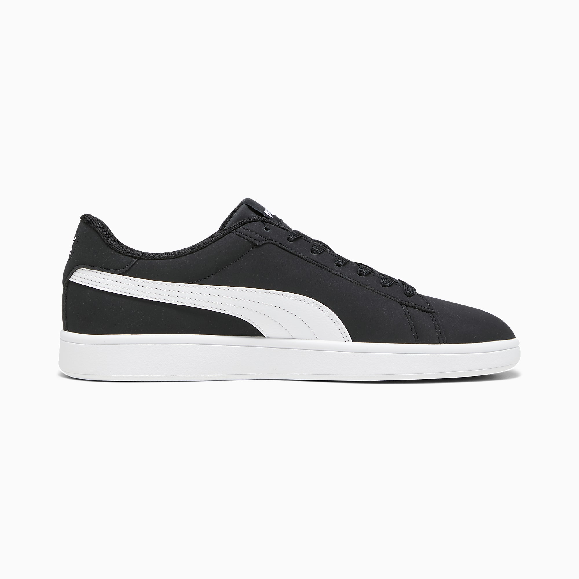 PUMA Smash 3.0 Buck Ayakkabı - Puma Black-Puma White - 392336_01 - Görsel 7