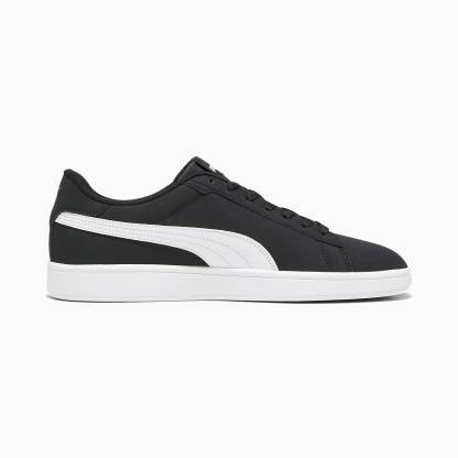 PUMA Smash 3.0 Buck Ayakkabı - Puma Black-Puma White - 392336_01 - Görsel 7
