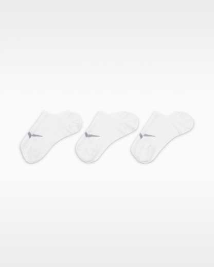 Nike Everyday Plus Lightweight Kadın Antrenman Babet Çorapları (3 Çift) - Beyaz/Wolf Grey