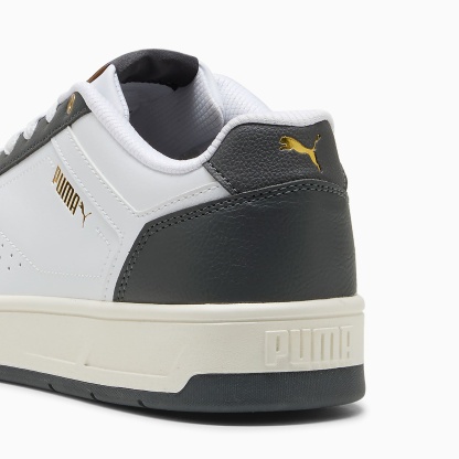 Court CLASSIC Ayakkabı - PUMA White-Dusky Gray-PUMA Gold - 395018_22 - Görsel 3