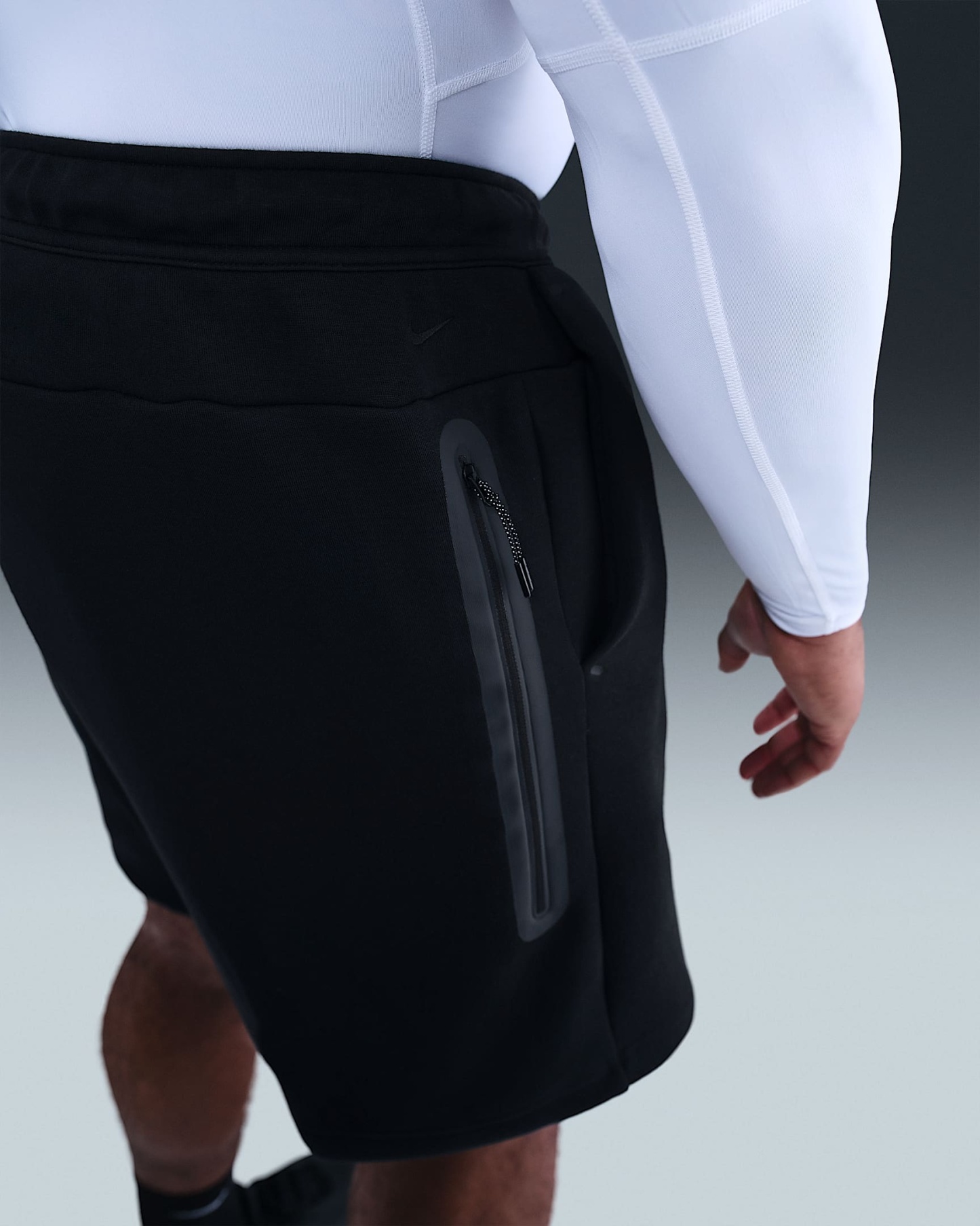 Nike Tech Fleece Erkek Şortu - Siyah/Siyah