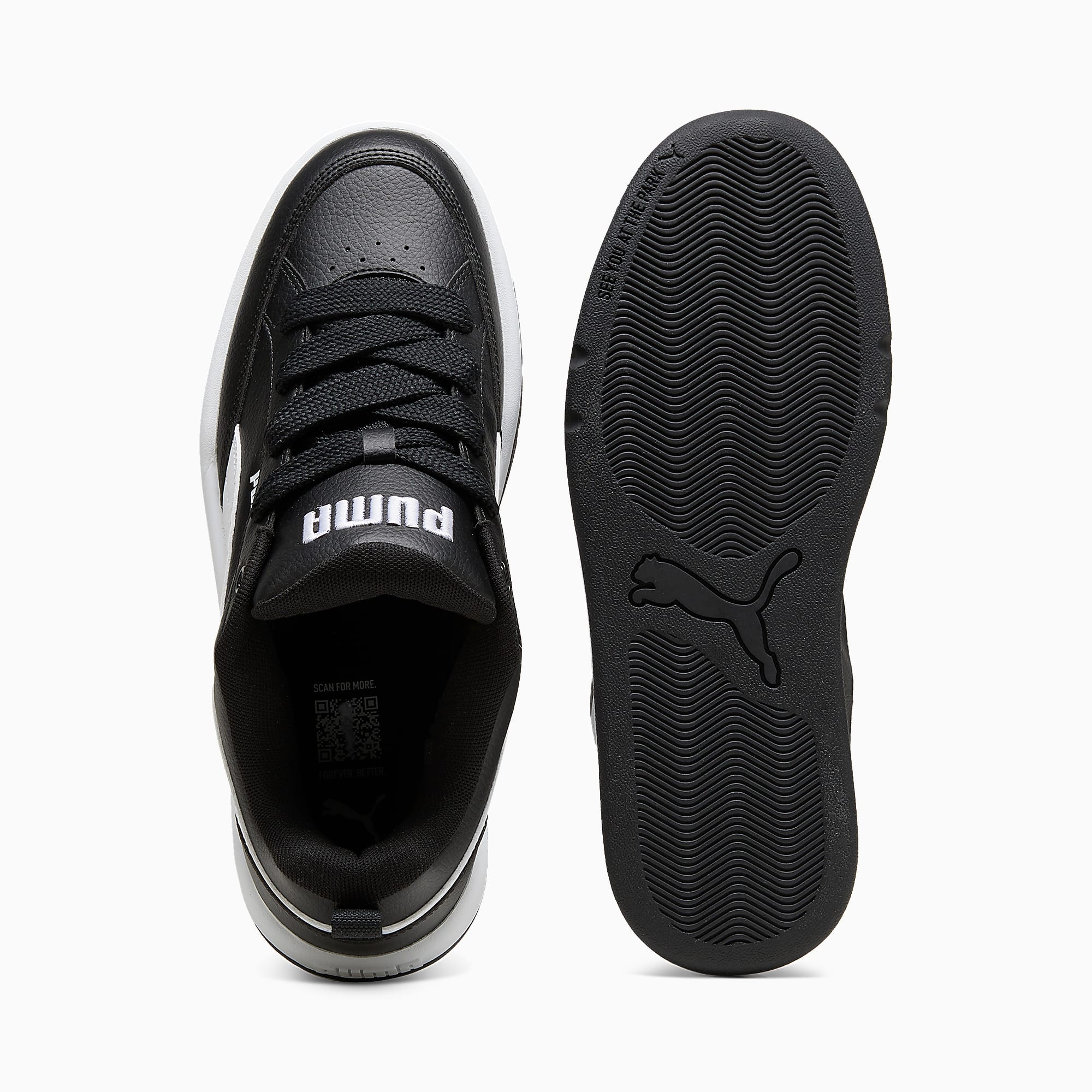 Park Lifestyle Spor Ayakkabı - Puma Black-Puma White - 395084_03 - Görsel 6