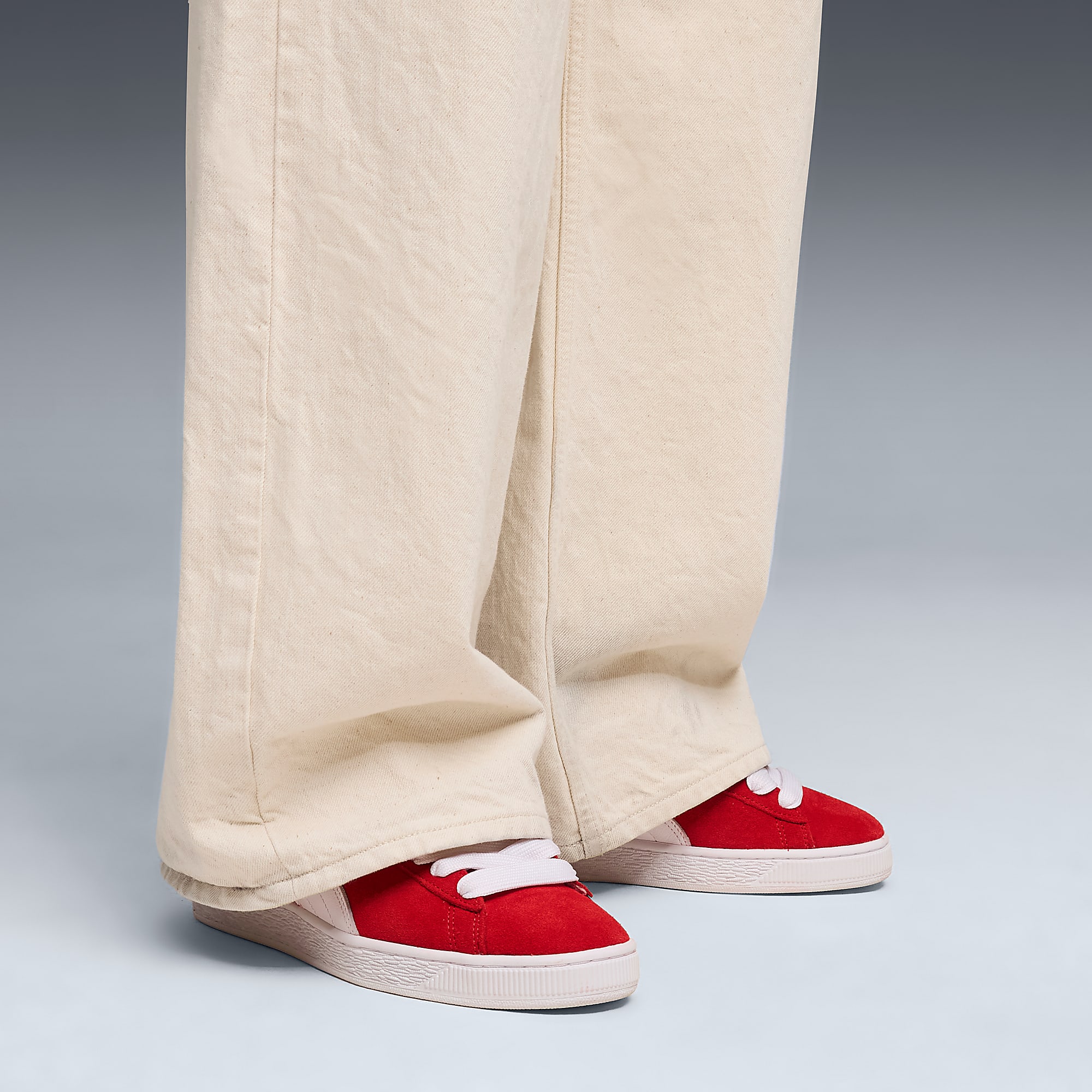 Suede CLASSIC UNISEX Ayakkabı - For All Time Red-PUMA White - 399781_02 - Görsel 2