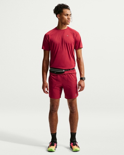 Nike Stride Dri-FIT ADV Kısa Kollu Erkek Koşu Üstü - Tough Red