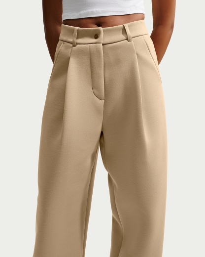 Nike Pregame Fleece Bol Kesimli Normal Belli Kadın Eşofman Altı - Parachute Beige/Parachute Beige
