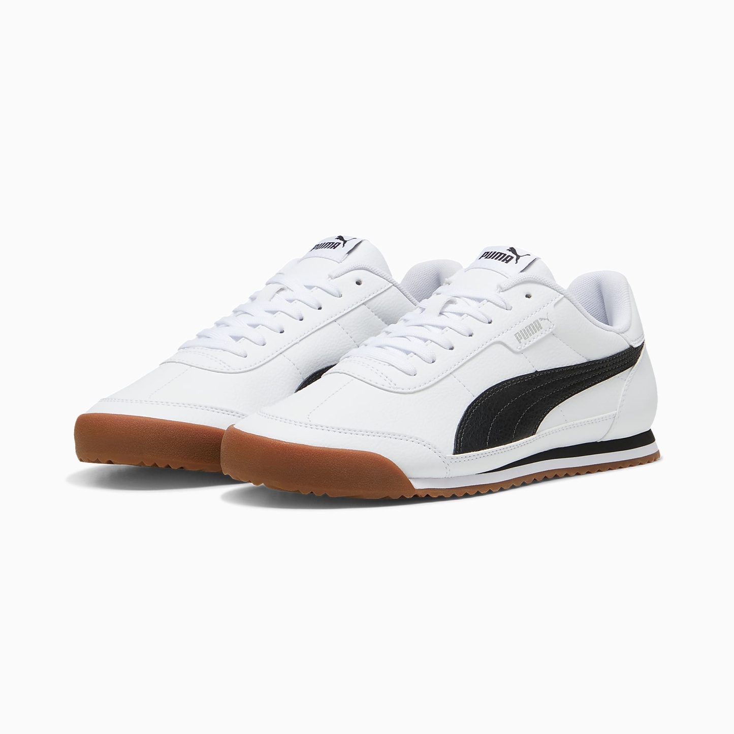 PUMA TURINO II Unisex Spor Ayakkabı - PUMA White-PUMA Black-Cool Light Gray - 397452_02 - Görsel 4