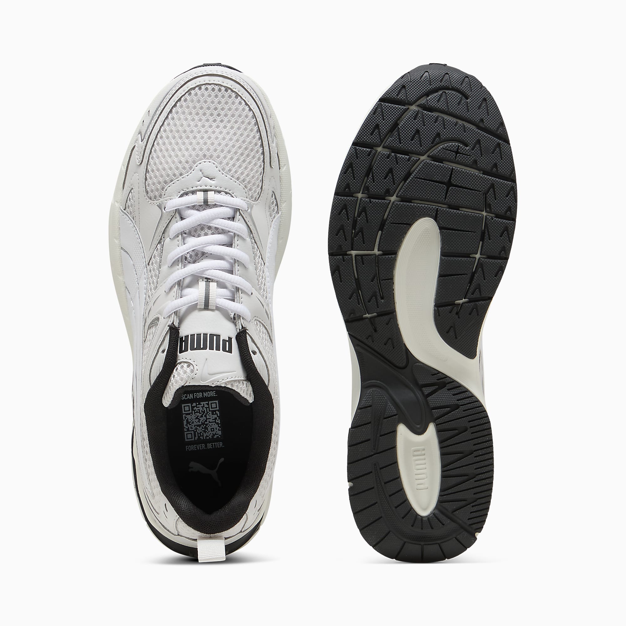 MILENIO Tech 2000 UNISEX Ayakkabı - Feather Gray-PUMA White-PUMA Silver - 402625_15 - Görsel 4
