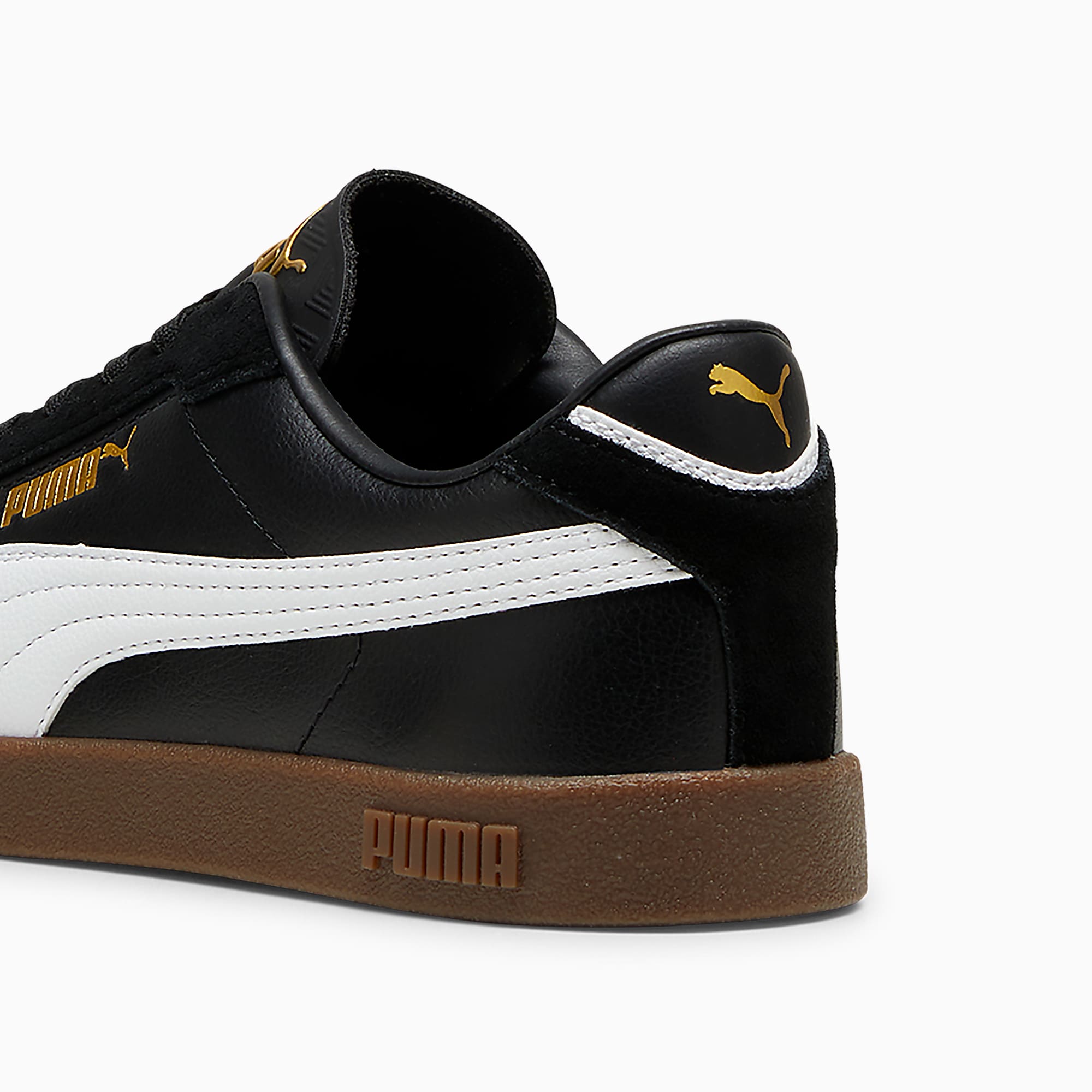 PUMA Club II Era Unisex Spor Ayakkabı - PUMA Black-PUMA White-PUMA Gold - 397447_02 - Görsel 5