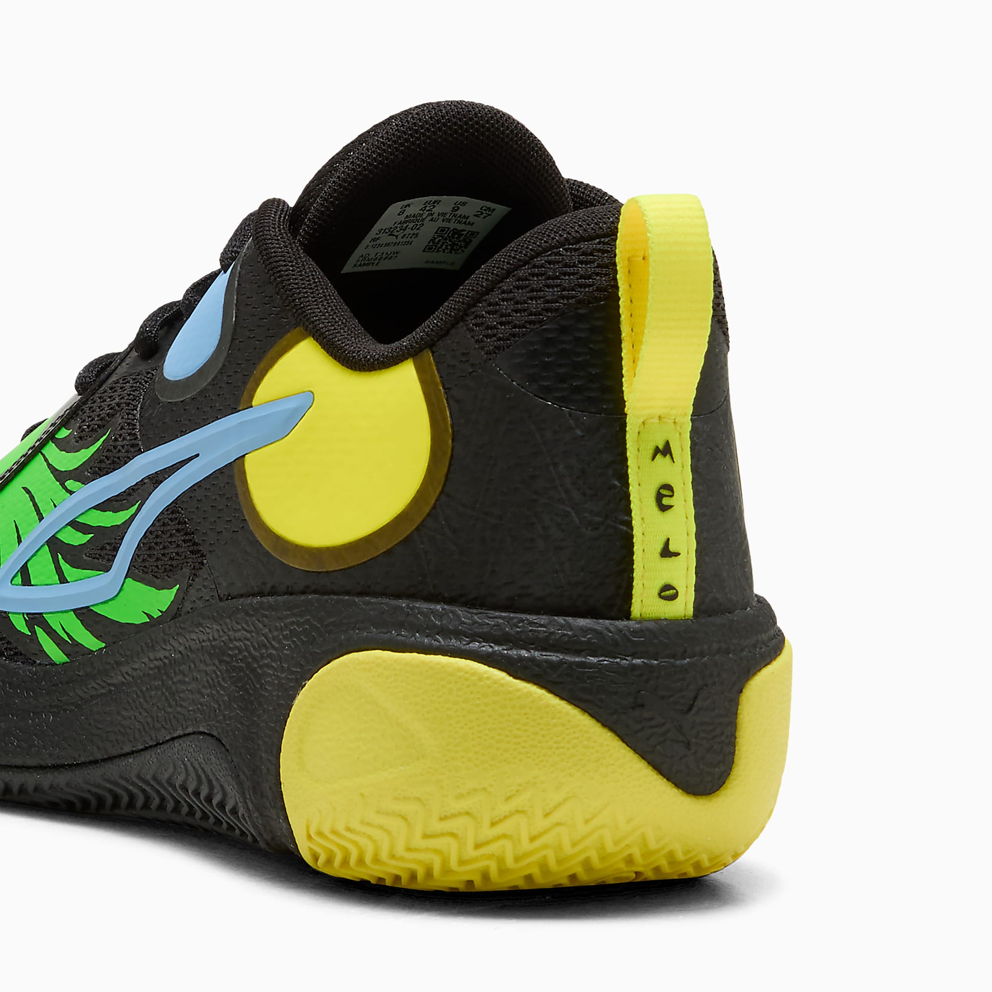 MB World.01 UNISEX Basketbol Ayakkabısı - PUMA Black-Lemon Crush - 313234_02 - Görsel 3