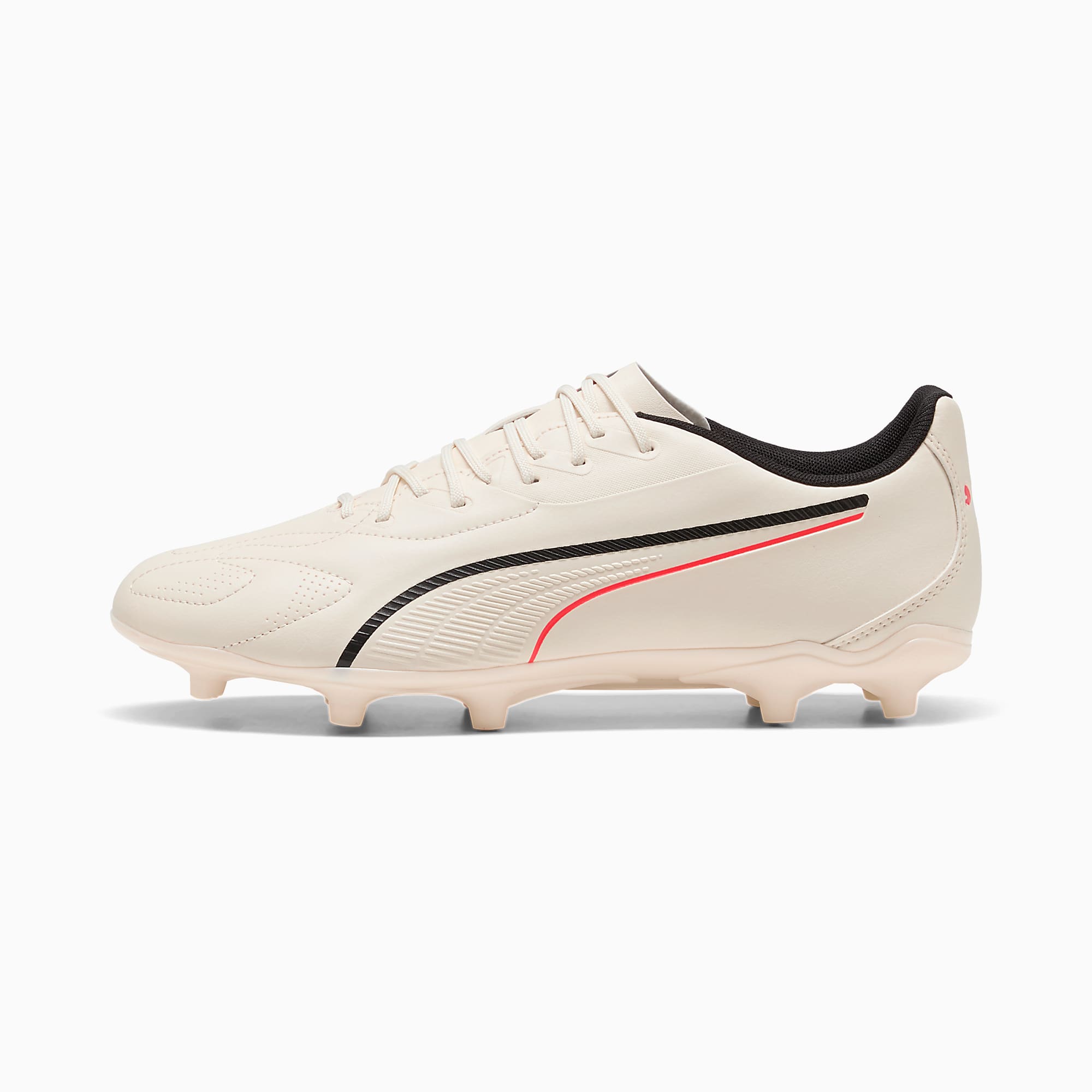 KING 20 PLAY FG/AG UNISEX Krampon - Sugared Almond-PUMA Black-Ultra Red - 109360_01 - Görsel 1
