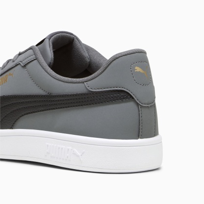 PUMA Smash 3.0 Buck Ayakkabı - Cool Dark Gray-PUMA Black-PUMA Gold-PUMA White - 392336_02 - Görsel 5
