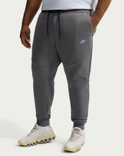 Nike Tech Fleece Erkek Jogger'ı - Smoke Grey/Football Blue