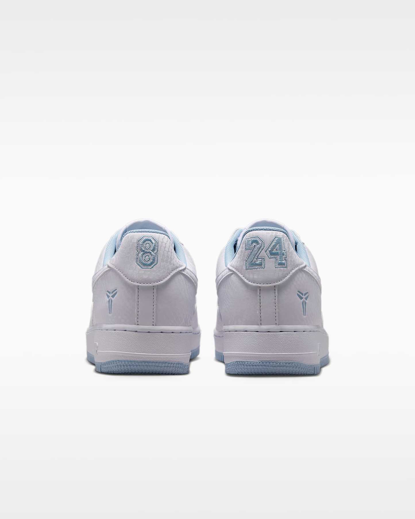 Kobe Air Force 1 Low Erkek Ayakkabısı - Beyaz/Armory Blue