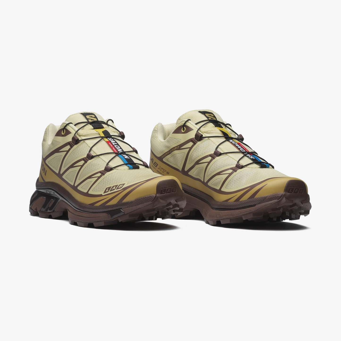 Salomon XT-6 Unisex Sneaker White L49212200 - Dusty Yellow - L47869500 - image 2