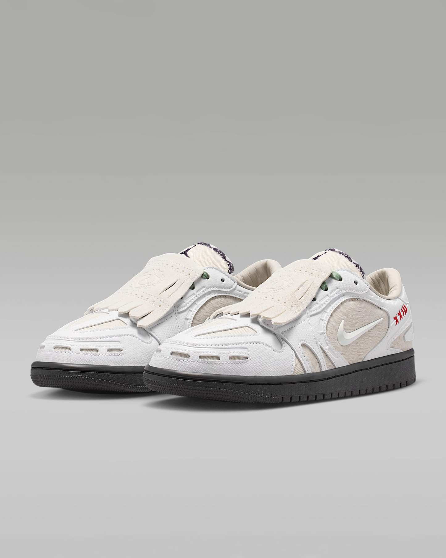 Air Jordan 1 Low Method of Make Kadın Ayakkabısı - Light Orewood Brown/Siyah/Steam/Beyaz