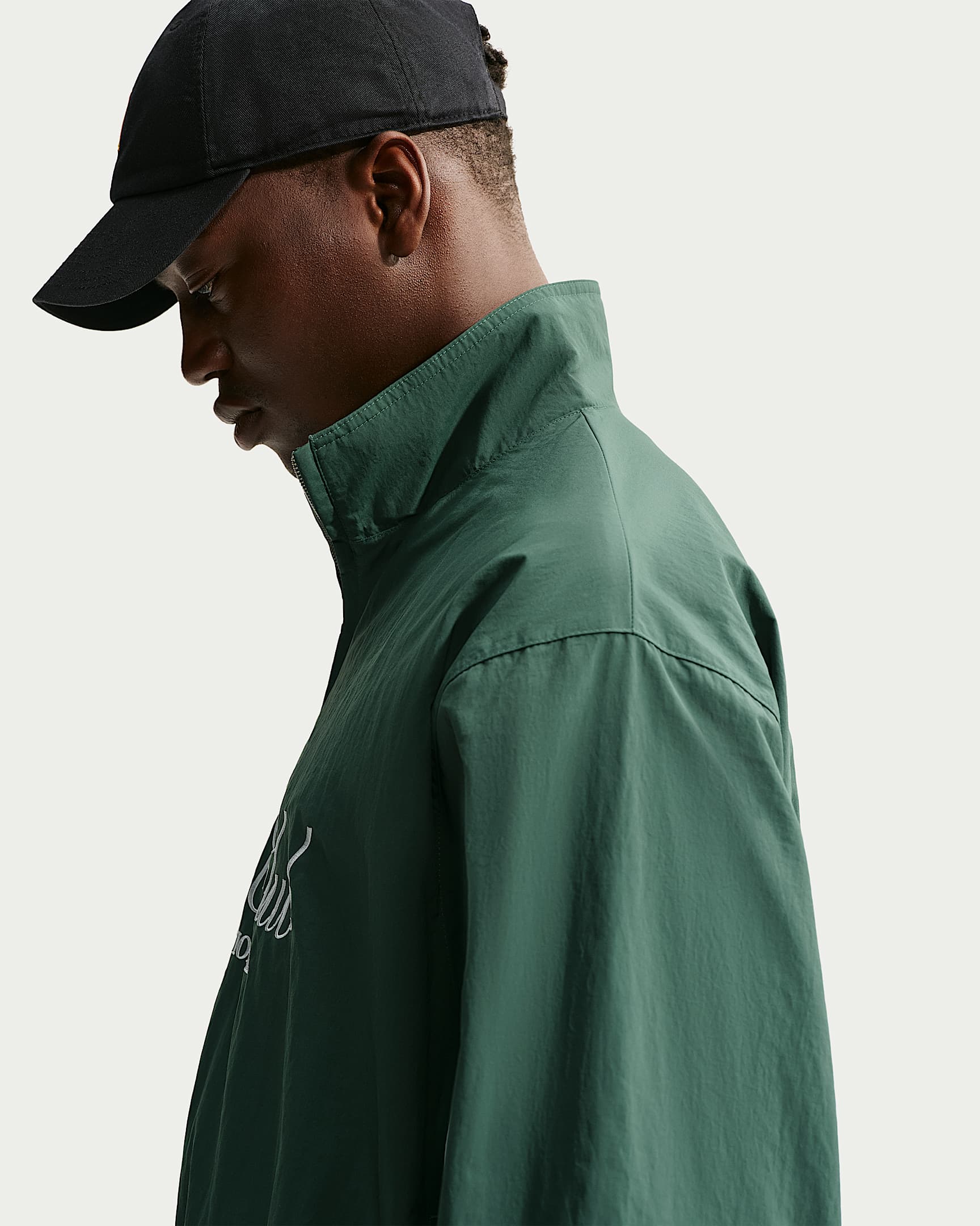 Nike Club Yarım Fermuarlı Erkek Ceketi - Fir/Phantom/Phantom