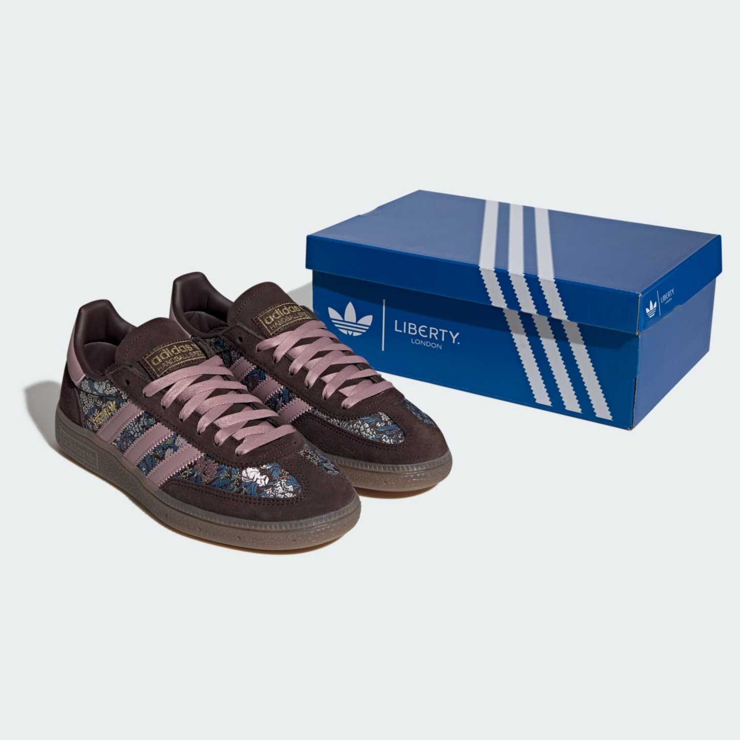 HANDBALL SPEZIAL X LIBERTY LONDON AYAKKABI - Aurora Coffee / Magic Mauve / Gum - KH9814 - Görsel 8