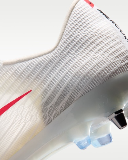 Nike Mercurial Superfly 11 Elite Düşük Bilekli Yumuşak Zemin Kramponu - Beyaz/Bright Crimson/Blur