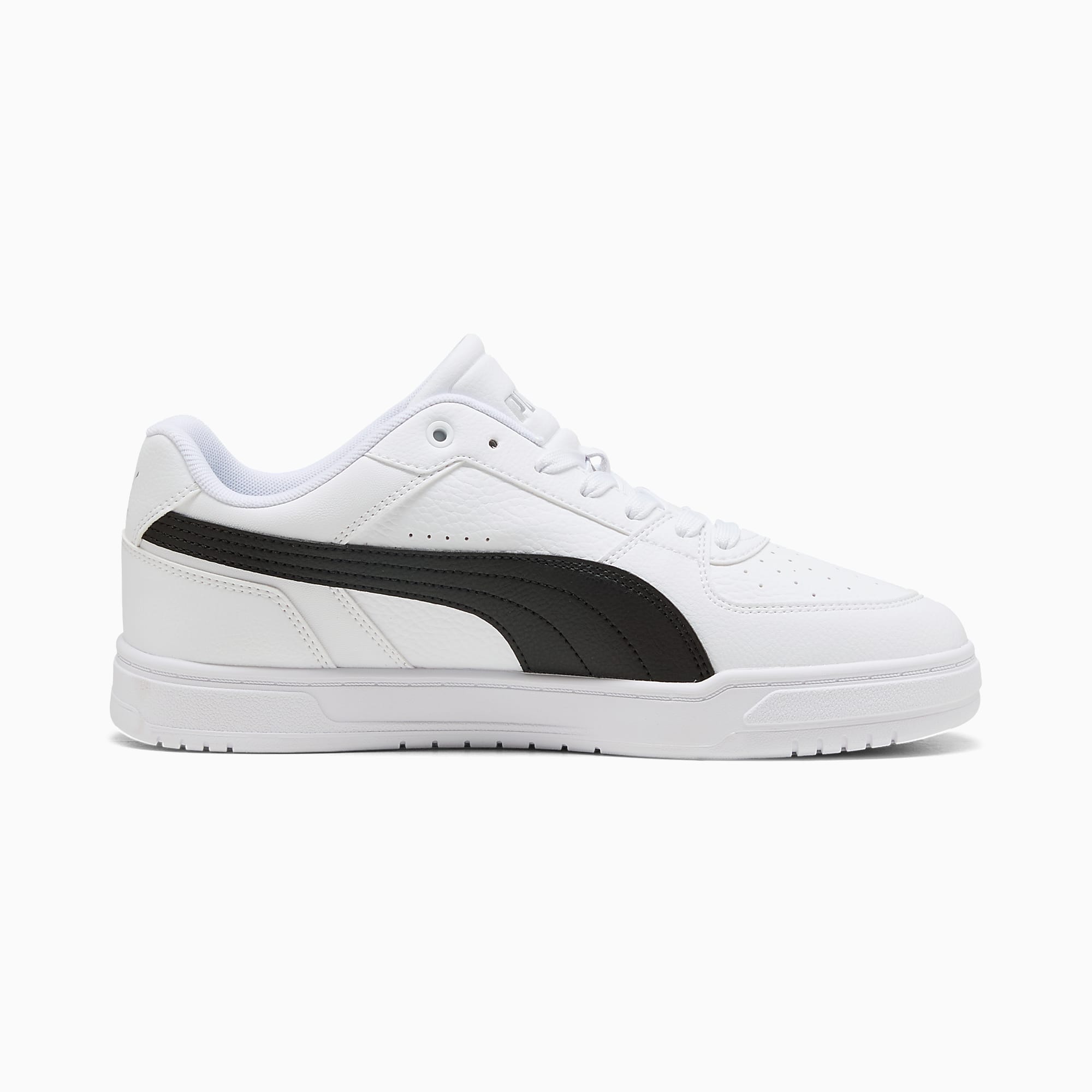 PUMA Caven UNISEX Ayakkabı - Puma White-Puma Black-Puma Silver - 409170_04 - Görsel 5