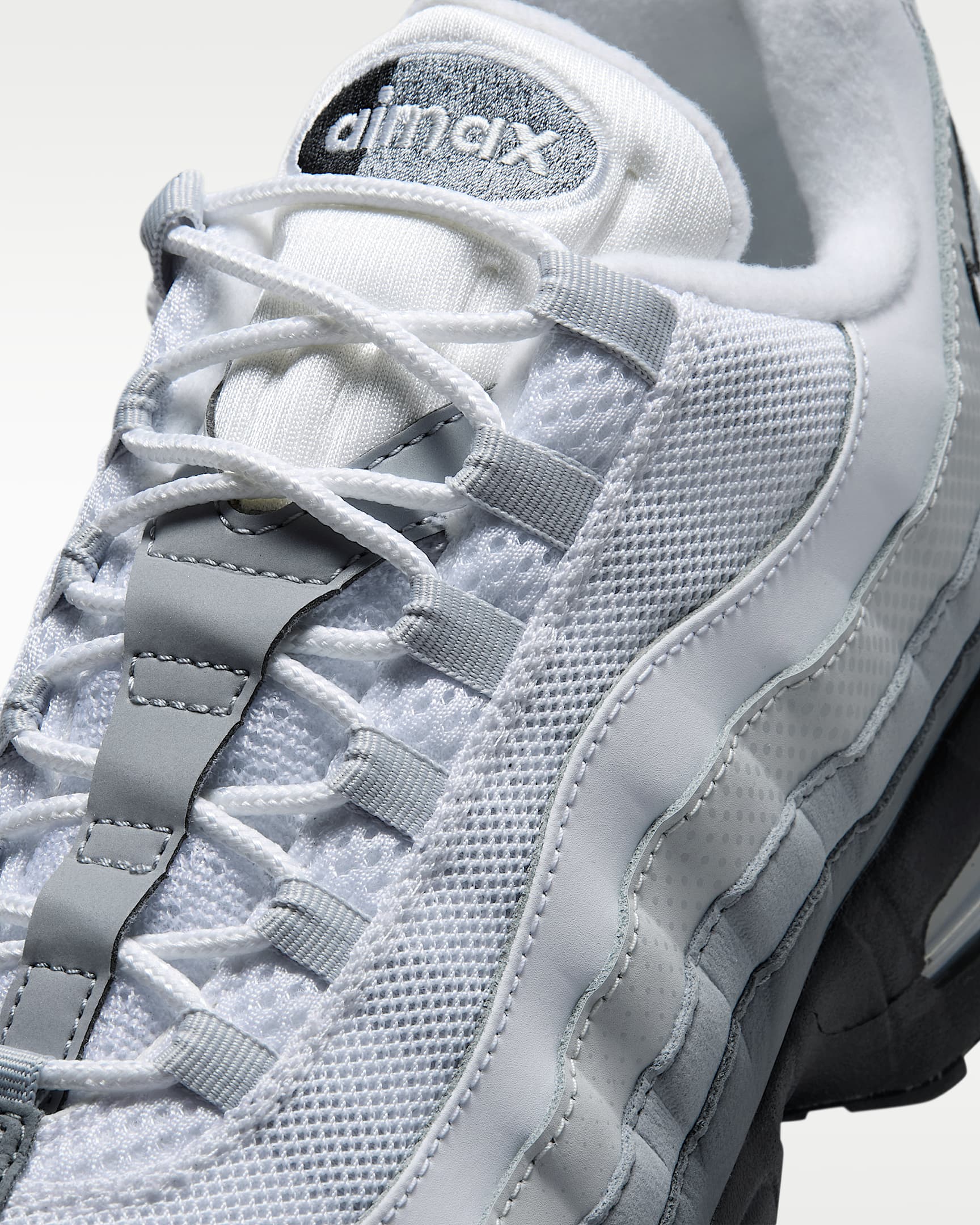 Nike Air Max 95 Big Bubble Erkek Ayakkabısı - Siyah/Pure Platinum/Wolf Grey/Beyaz