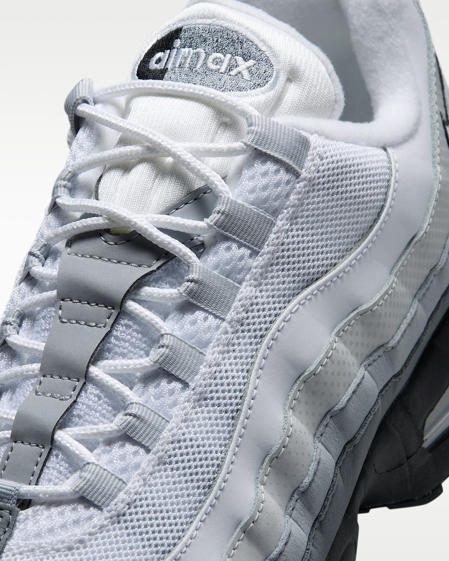 Nike Air Max 95 Big Bubble Erkek Ayakkabısı - Siyah/Pure Platinum/Wolf Grey/Beyaz