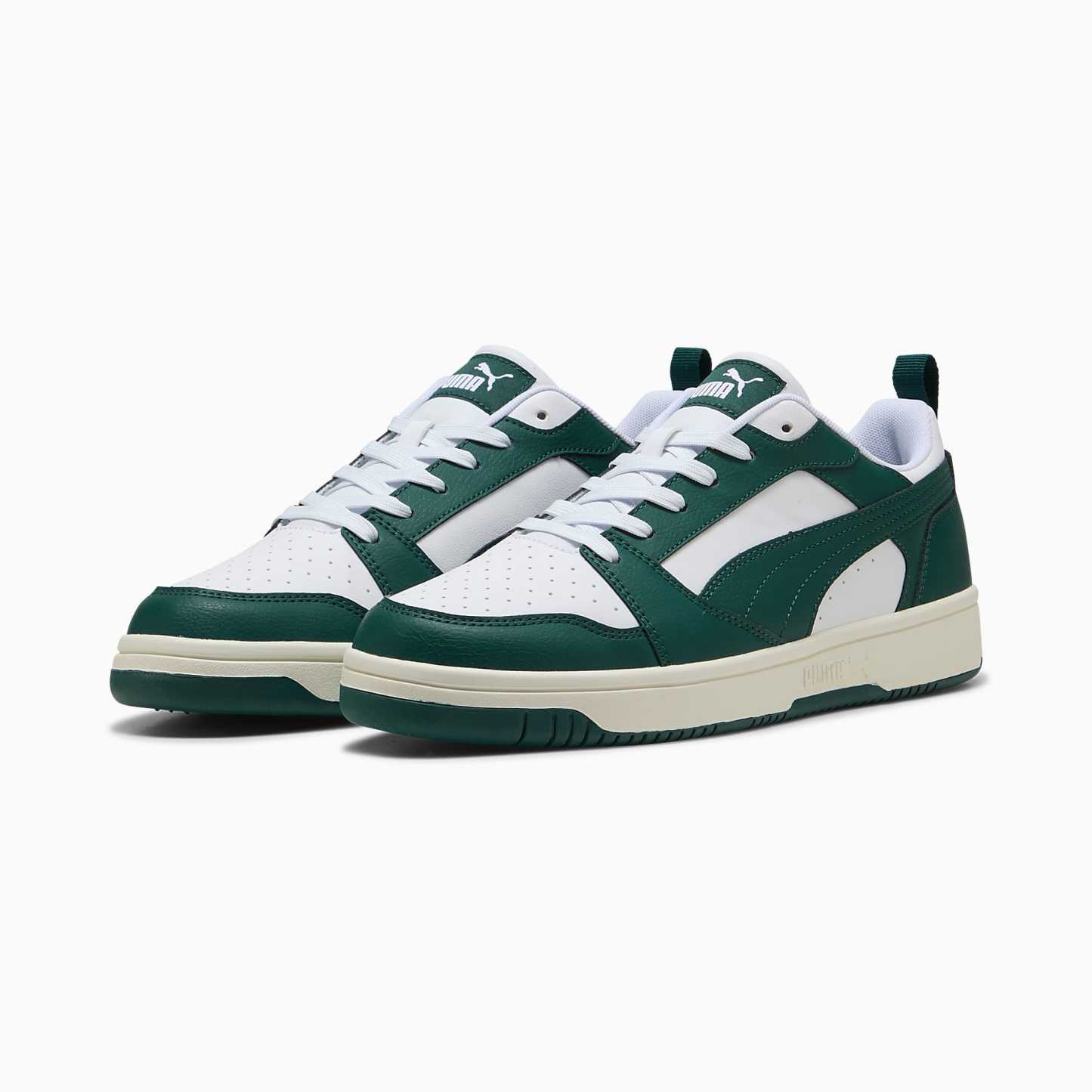 Rebound V6 Low UNISEX Ayakkabı - PUMA White-Dark Myrtle-Warm White - 406388_43 - Görsel 2