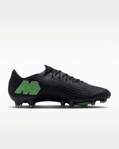 Nike Mercurial Superfly 11 Elite Düşük Bilekli Suni Çim Kramponu - Siyah/Siyah/Illusion Green