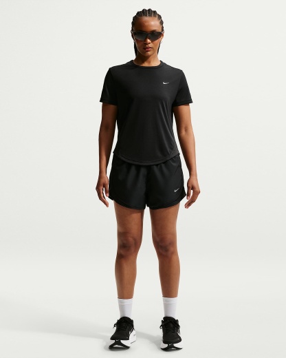 Nike Tempo Dri-FIT Kısa Kollu Kadın Koşu Üstü - Siyah
