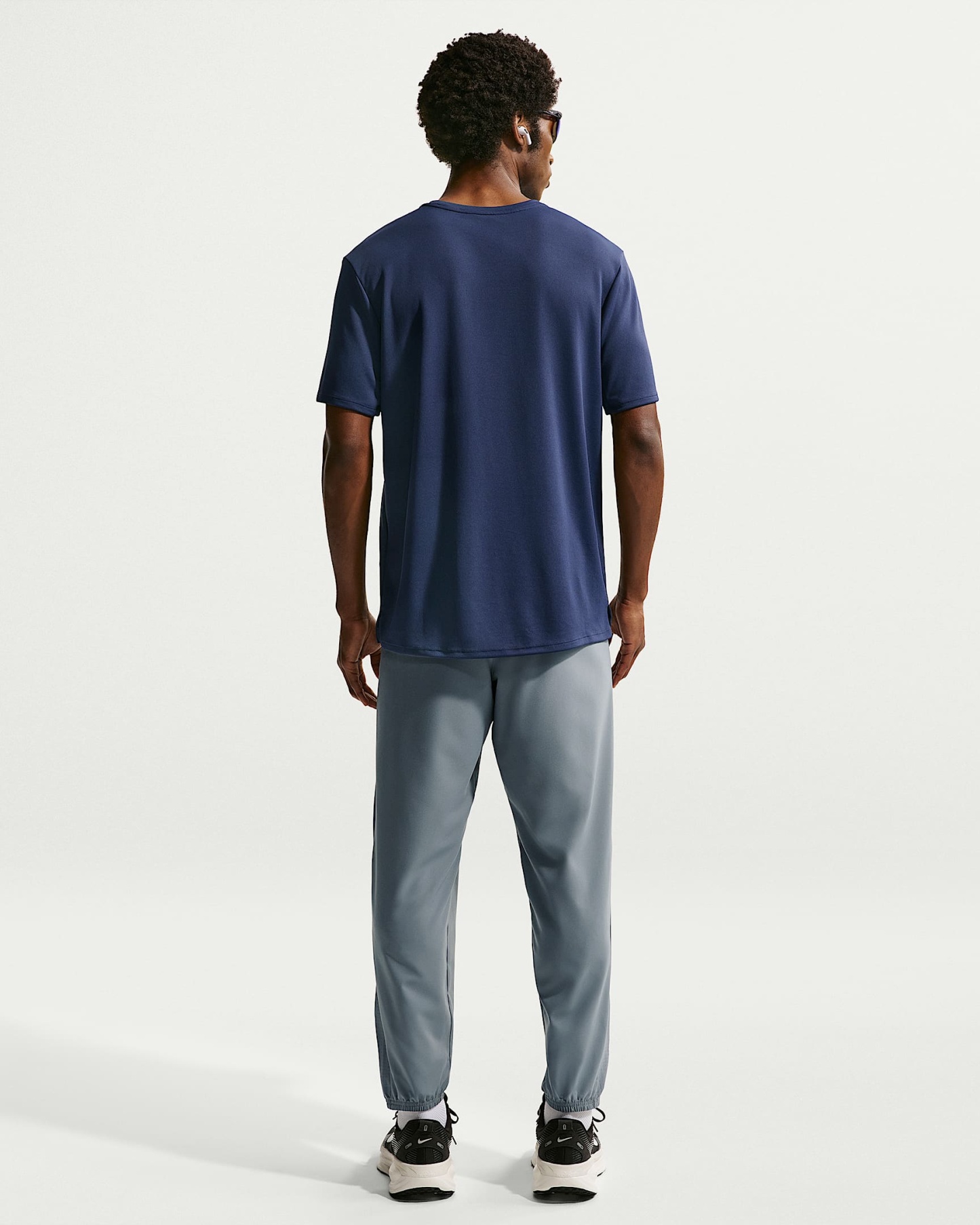 Nike Miler Dri-FIT Kısa Kollu Erkek Koşu Üstü - Midnight Navy/Obsidian